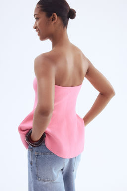 Top en punto jacquard con peplum - H&m фото 4