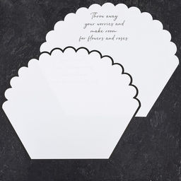 Цена за 10 шт. Пленка для цветов, фигурная, белая, 55х30х45 см - UPAK LAND фото 3