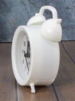Часы-будильник Milota, white (12,5х9 см)