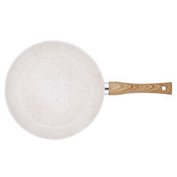 51020 GIPFEL Сковорода ECO 26*5.3см с антипригарным покрытием мраморная крошка и бакелитовой ручкой с покрытием Soft Touch. Материал: кованый алюминий. Толщина стенок 2,5мм, толщина дна 3,5мм. Упако  фото 3