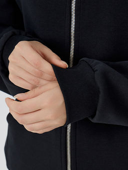 Толстовка женская черная на молнии - Mark formelle фото 6