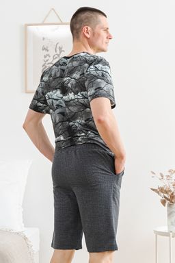 Шорты мужские из футера Шерлок серая клетка - Амадэль фото 4