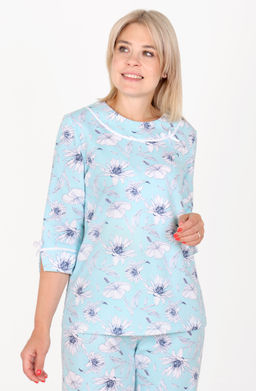 Пижама Ариана П-278 (46-62) футер с начесом - Лотос фото 7