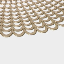 Набор салфеток сервировочных на стол Доляна Солнечная, d=38 см, 4 шт, цвет золотой  фото 10