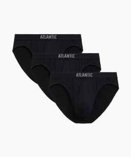 ATLANTIC 3BMP-094 Трусы спорт Basic - набор 3 шт. черный