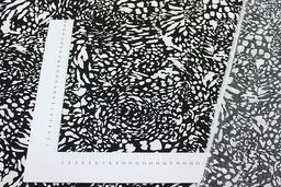 Штапель Ирбис цв.черный, ш.1.45м, вискоза-100%, 100гр/м.кв - Купава фото 4