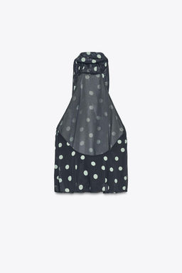POLKA DOT HALTER TOP - Zara фото 4