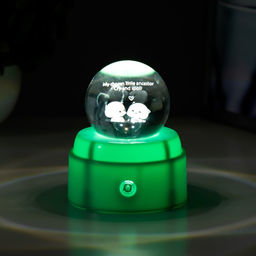 Фигурка светящаяся RISALUX Шар, LED-ночник, USB, АКБ, 9?9?11 см, МИКС