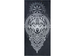 Полотенце махровое 6с102.411ж1 Тотем ВОЛК(антрацит) 67х150см