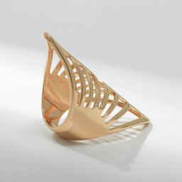 Кольцо металл Тренд пики, цвет золото, размер 16 - Qf фото 2