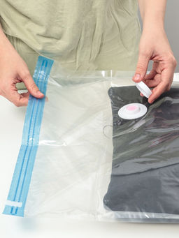 Вакуумный пакет для хранения вещей Доляна, 80×130 см, прозрачный