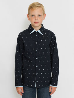 CRB wear/CWJB 63283-41 Рубашка для мальчика,темно-синий/Ex.Cherubino