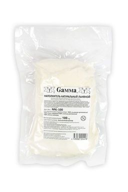 Gamma Наполнитель натуральный льняной NNL-100 100% льняная целлюлоза 100 г 4 г белый