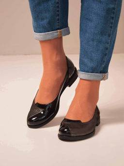 Туфли 160.madonnabl.Черный лак астана