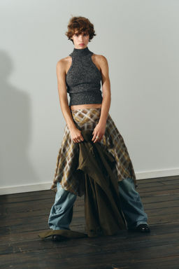 WOOL SLEEVELESS JUMPER WITH SIDE PLEATS - Zara фото 14