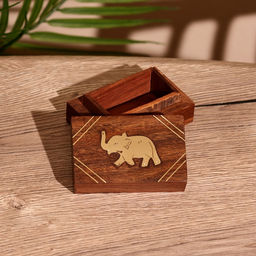 Шкатулка «Слоник», 7.5×5×3.3 см, дерево шишам