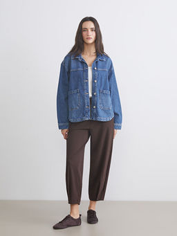 Oversize Kad?n Jean G?mlek