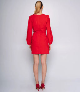 Платье #ОКТ025014, красный