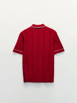 Джемпер поло фактурное с вышивкой / Zarina  фото 2