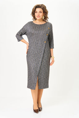 Платье Michel Chic 2190 серая елочка  фото 7