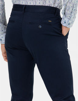 Lacivert Slim Fit Kanvas Pantolon - Pierre cardin фото 5