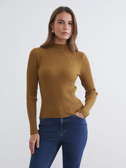 Yar?m Bal?k?? Yaka Kad?n Triko Kazak