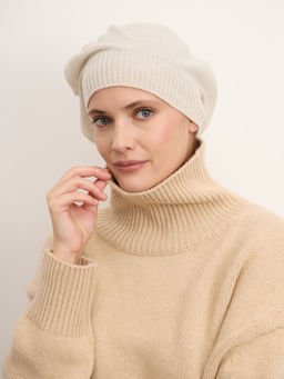 Берет из кашемира 15-14-021-0C алюминий