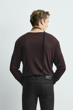 LYOCELL - COTTON HENLEY COLLAR T-SHIRT