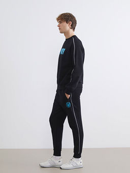 Bisiklet Yaka Manchester City Bask?l? Erkek Sweatshirt