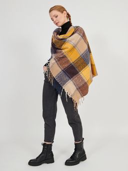 Большой  платок в стиле арт-деко в составе шерсть - Tantino фото 6