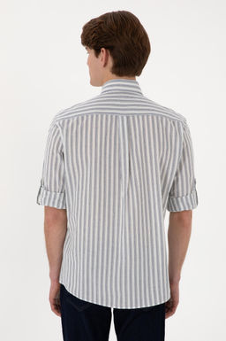 Erkek Beyaz Uzun Kollu G_mlek Sepette S_rpriz _ndirim - U.s. polo assn фото 5