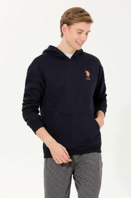 U. S. Polo Assn Мужская темно-синяя комфортная толстовка с капюшоном - U.s. polo assn фото 16