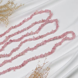 Бусины для украшений из мадагаскарского Розового кварца крошка - Радуга самоцветов фото 3