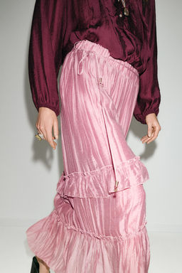 RUFFLED MIDI SKIRT - Zara фото 17