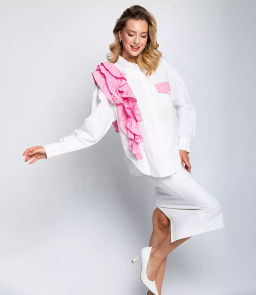 Рубашка #КТ2666, белый