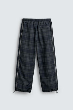 CONTRAST CHECK TECHNICAL JOGGER TROUSERS