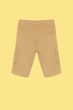 Ind?go Erkek Cocuk Pamuklu Beli Lastikli ve Baglamal? Dokuma Sort TKDSS24SR00001 - Trendyolmilla фото 8