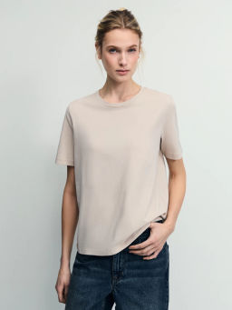 Базовая футболка из хлопка / Zarina фото 3