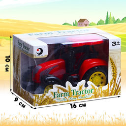 Трактор инерционный Сельскохозяйственный, цвет красный - Simaland фото 8