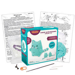 Набор для вязания Miadolla AMG-0143 Мятный котик  фото 3