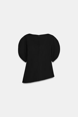 TOP MANGA ABULLONADA ZW COLLECTION / Negro - Zara фото 17