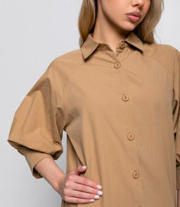 Платье #ОКТ035010, бежевый