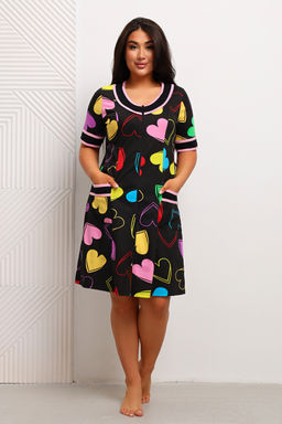 Халат женский из кулирки Марфа сердечки - Амадэль фото 17