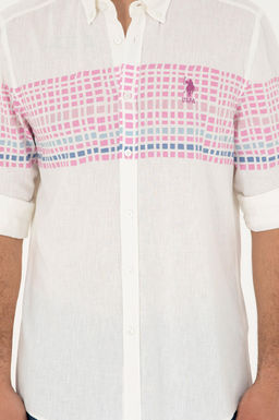 U. S. Polo Assn / Мужская фиолетовая рубашка с длинным рукавом - U.s. polo assn фото 6