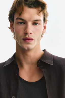 Camisa de lino Relaxed Fit - H&m фото 6