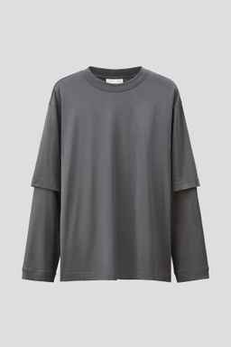 Camiseta de doble manga en algod?n pima - H&m фото 2