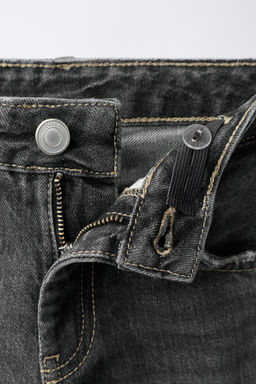 DENIM STRAIGHT ROTOS / Piedra - Zara фото 3