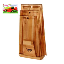 Набор разделочных досок "Парус" в кассете 38*22*1,8см, 34*20*1,8см, 30*18*1,8см