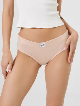 Цена за 2 штуки! Трусы женские слипы мультипак (3 шт.) в персиково-розовом цвете - Mark formelle фото 2