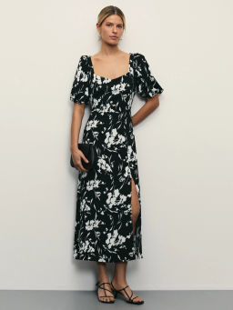 Платье миди с цветочным принтом / Zarina